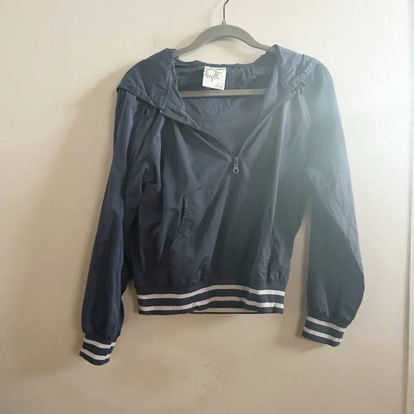 Aerie blue varsity windbreaker - Picture 1 of 4